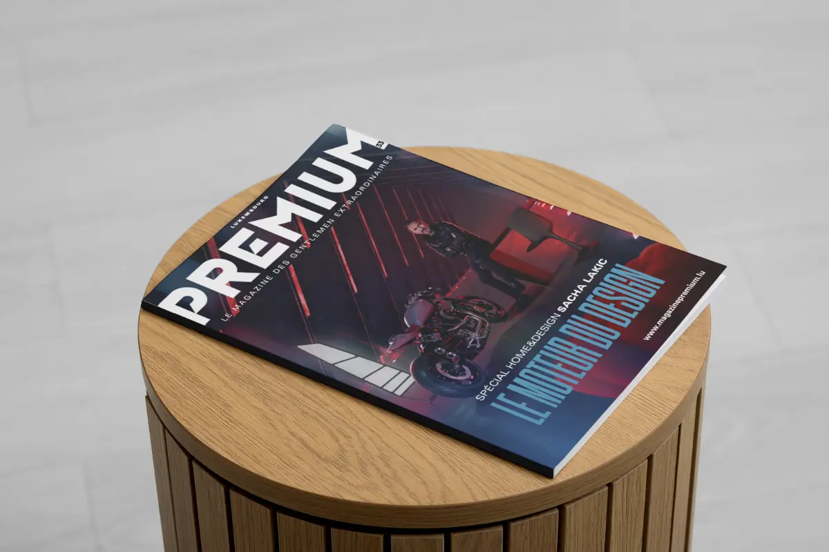 Sacha Lakic on the cover of PREMIUM MAGAZINE